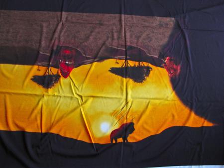 1Cupon/ 1,5m x 1,2m bi-elastische Microfaser/Lycra "Africa"