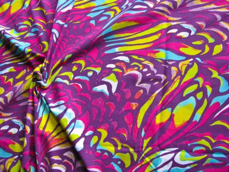 1m bi-elastische Microfaser/Lycra "Butterfly wings" - 1,40m