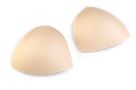 1 Paar BH-Körbchen/Schalen in hautfarbe/beige Fb0097 - Gr.S