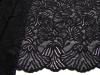 1m elastische XL-Spitze "Black Malve" in schwarz Fb4000- 22,5cm