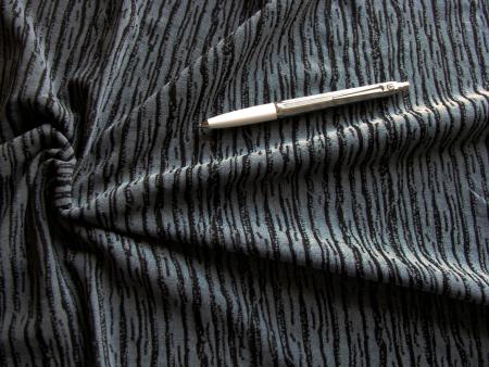1m bi-elastisches Mischgewebe in stahl-grau/schwarz Fb0878 - 1,40m