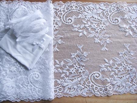 1 Pkt. Materialpaket "White Wonder" Spitzenslip
