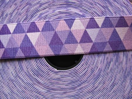 3m Bundgummi in violett, flieder...Fb0046 - 35mm
