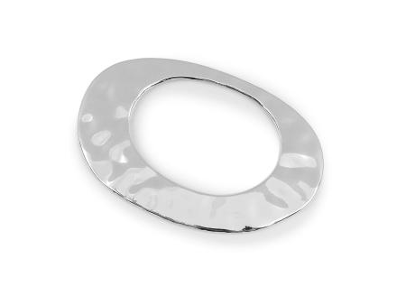 1 Stk. Design-Metallverziehrung in silber für Bademode uvm./Metall
