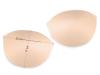 1 Paar BH-Körbchen/Schalen in hautfarbe/beige Fb0097 - Gr.42