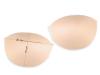 1 Paar BH-Körbchen/Schalen in hautfarbe/beige Fb0097 - Gr.36
