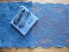1 Pkt. Materialpaket "Blue Velvet" Spitzenslip