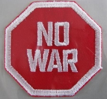 Bügelbild -No War-