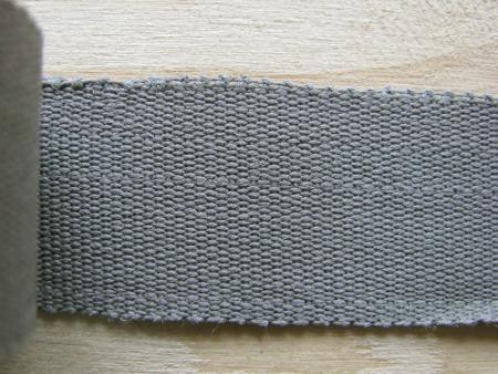 5m Ripsband/Gurtband in metallgrau Fb0415