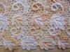 1m Makramee-Spitzen in mandarin Fb0134, creme Fb1451 und rein-weiß Fb2000  - 18cm