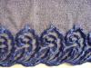 2m gegengleiche Dessous-Spitze "Blue Waves" - 18cm