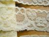 2m elastische Spitze in teerose/zartes gelb Fb0129 - 3,7cm