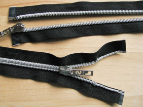 Jacken-Reißverschluss teilbar in schwarz 74cm
