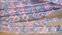 5m zarte Schmuckborte in weiß, rosa und hell-blau