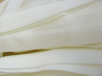 6m zarter Velour-Gummi in ecru/helles creme Fb0778 - 12mm