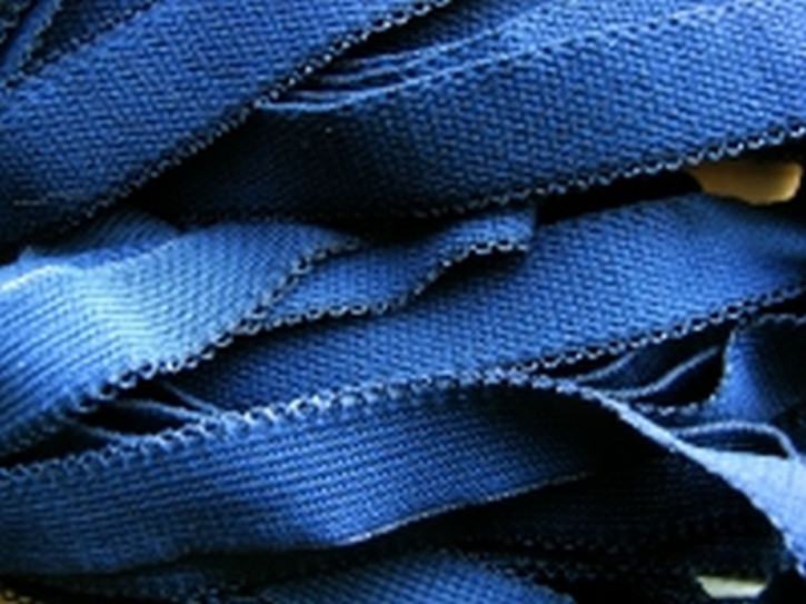 6m Unterbrustgummi in d.marineblau Fb0825 - 15mm plus Schlaufenkante
