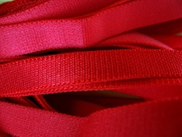 5m Satin-Träger-Gummi in nelken-rot Fb0629 - 10mm 