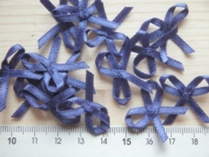 4 Schleifchen in blau-violett