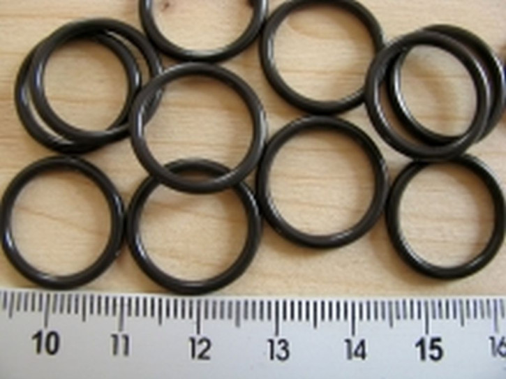 8 Stk Ringe in d.marengo-grau Fb1282 - 14mm
