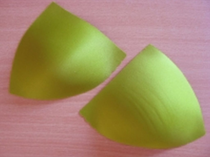 1 Paar BH-Körbchen/Schalen in kiwi-grün 42er