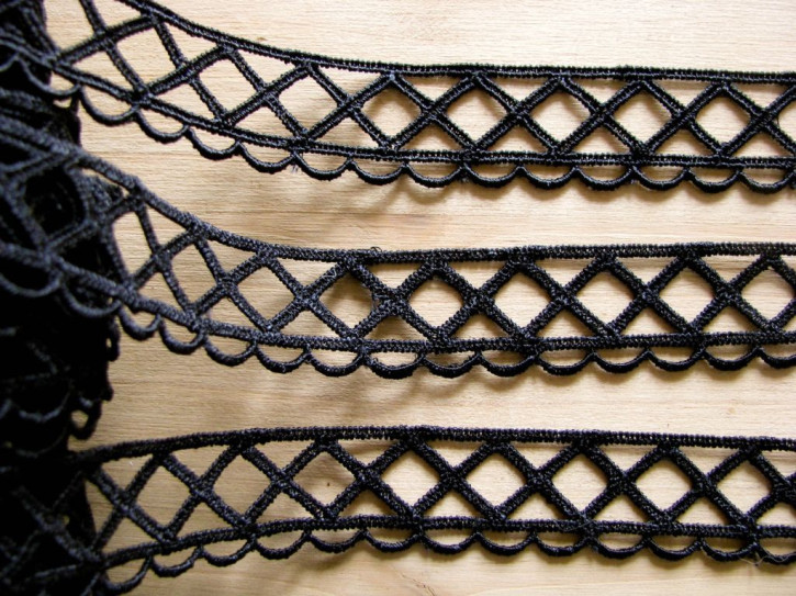 4m Netz-Zierborte in schwarz Fb4000