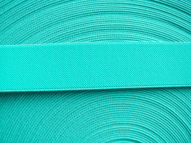 4m Bundgummi in kräftigem türkis Fb0409 - 22mm 