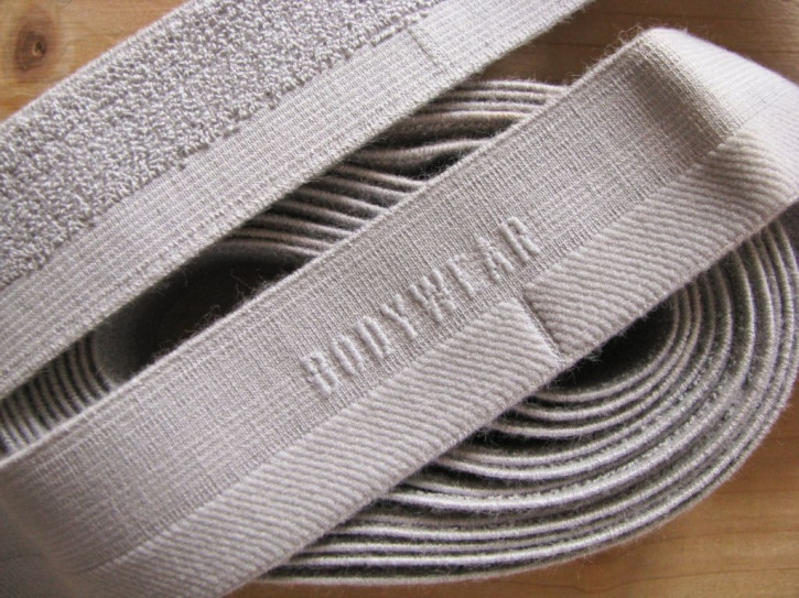 4m Bundgummi "Bodywear" in perl-grau Fb0331 - 2,8cm