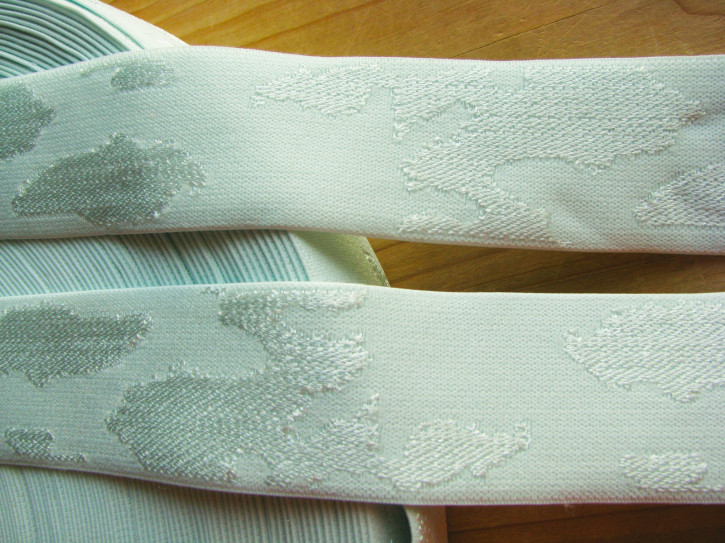 4m Bundgummi/Sport-BH`s in mint Fb0407 - 30mm