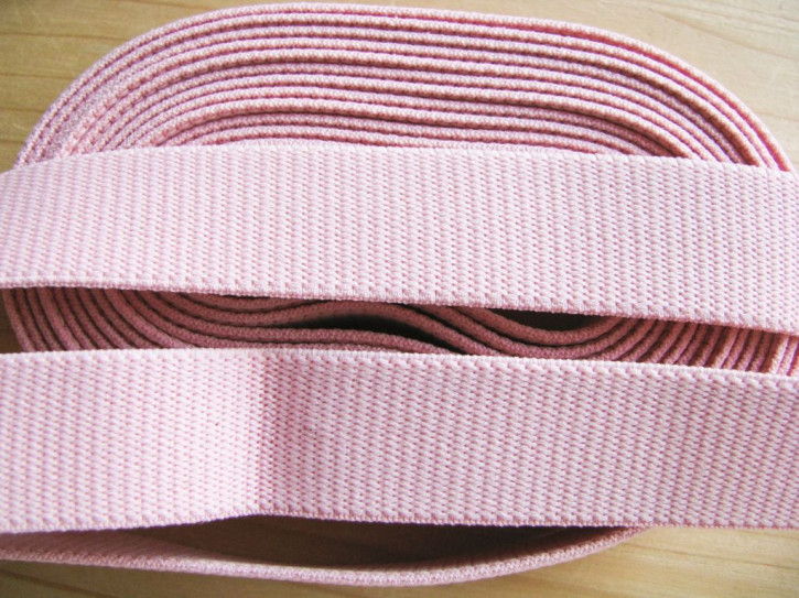 4m Bundgummi in malve/rosa Fb1056 - 25mm
