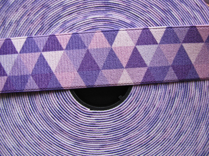 3m Bundgummi in violett, flieder...Fb0046 - 35mm 