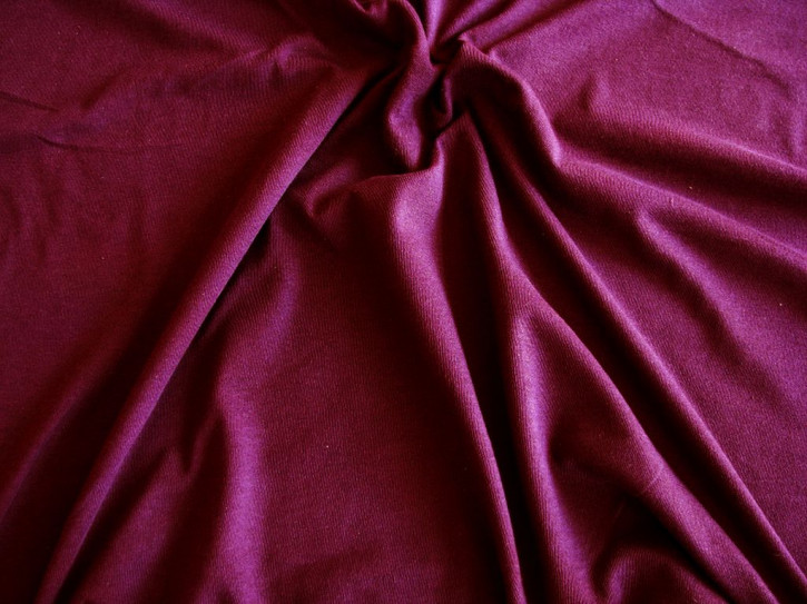 1m Fein-Jersey in bordeaux Fb0111 - 1,40m