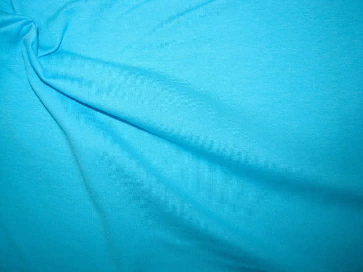 1m Fein-Jersey in pool-blau/türkis-blau Fb0338 -  1,45m