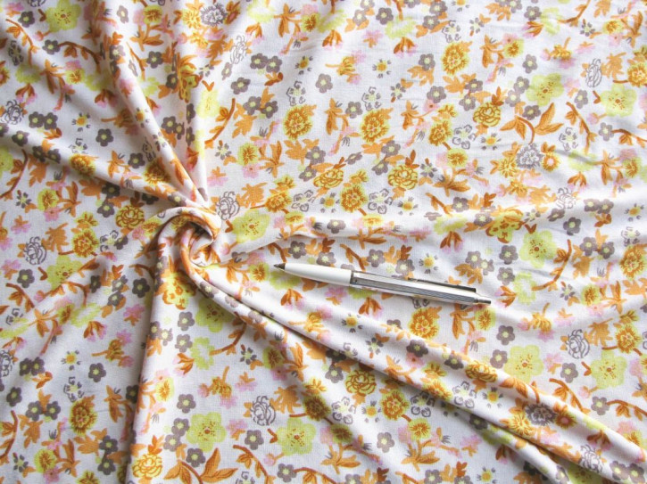1m bi-elastischer Jersey "Flower-Power" - 1,55m