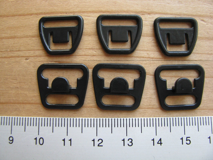 3 Paar "Still-BH"-Verschlüsse in schwarz Fb4000 - 12mm