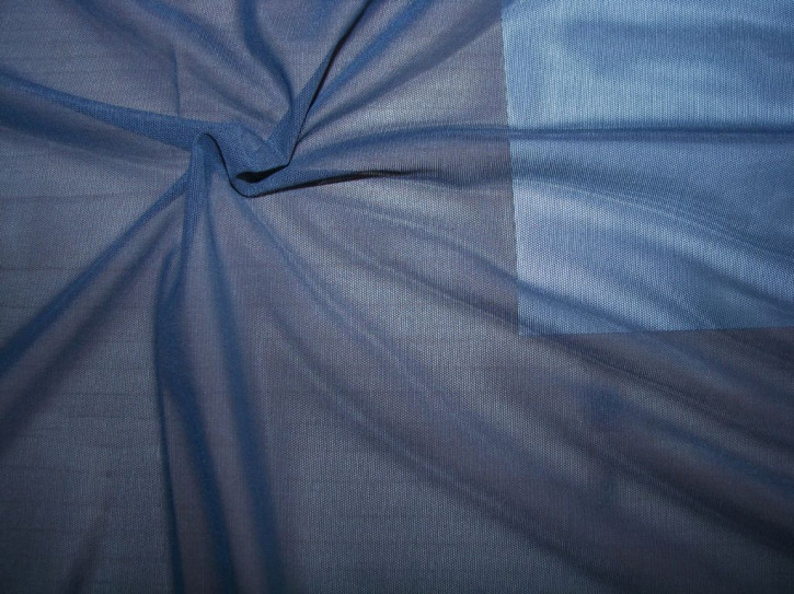 1m bi-elastischer Wäschetüll in dunkel-blau Fb0016 - 1,70m