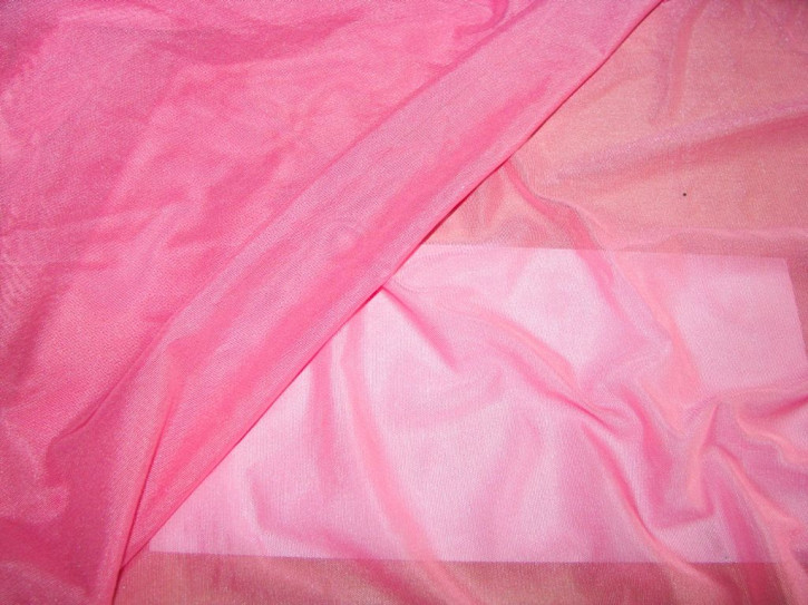 1m bi-elastischer Wäschetüll in glänzendem, bonbon-rosa Fb0067 - 1,95m