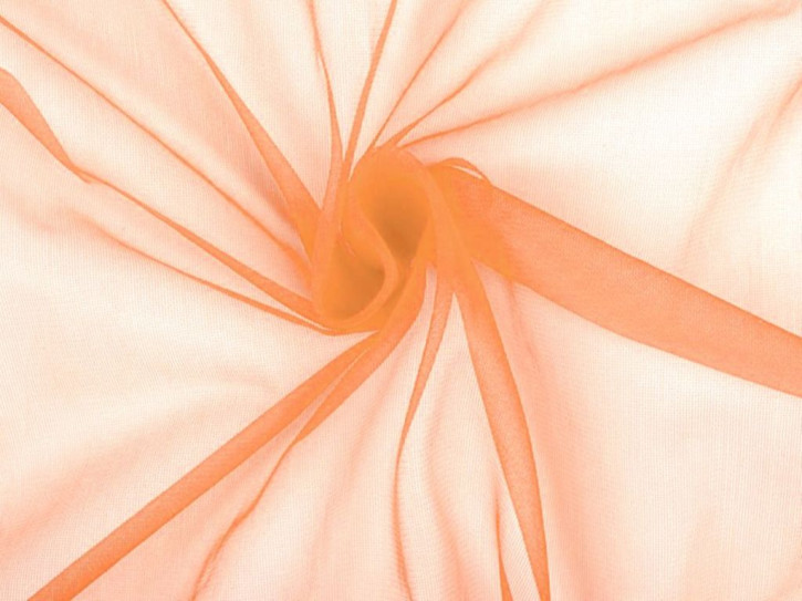1m Chiffon-Stoff in zartem pfirsich Fb0135 - 1,60m