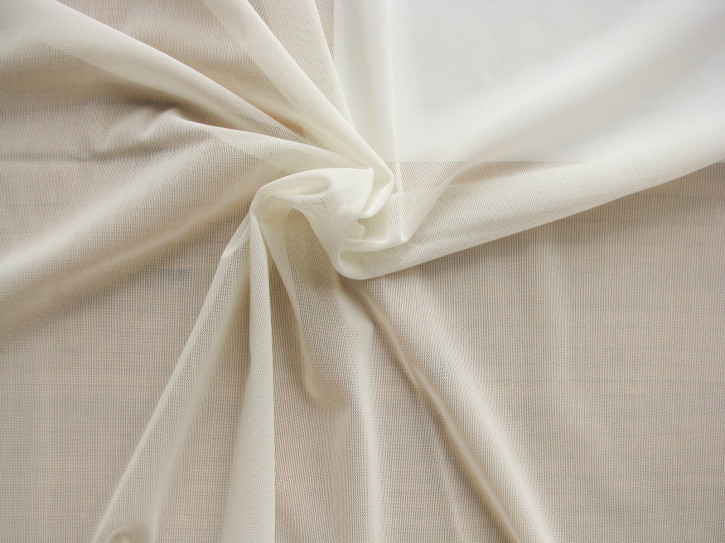 1m bi-elastisches, feines Netzgewebe in ecru Fb1451 - 2,10m