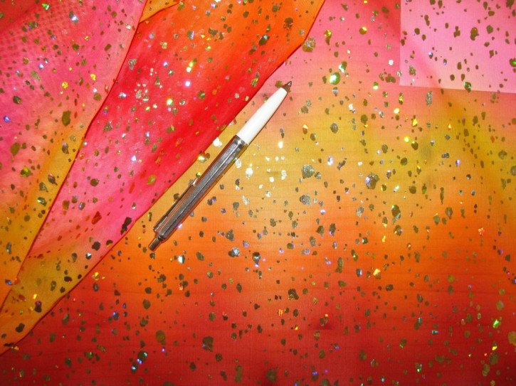 1m bi-elastischer Wäschetüll "Glittering Summerdreams"" - 1,50m