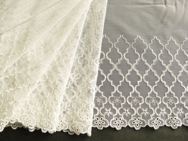 1m Edel-Dessous-Spitze in ecru Fb1451 -  21cm / Stickbreite 12cm