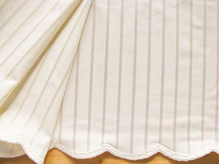 1m elastische "Lycra"-Spitze in creme Fb1455 -14cm