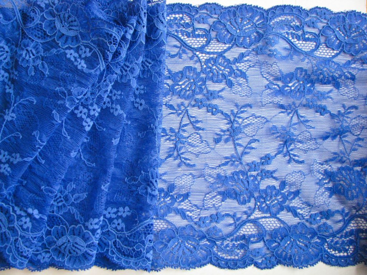 1m elastische XL-Spitze in königs-blau Fb1078 - 23cm