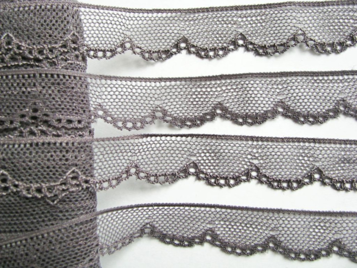 3m elastische Abschluss-Spitze in schiefer-grau Fb1452 - 1,8cm