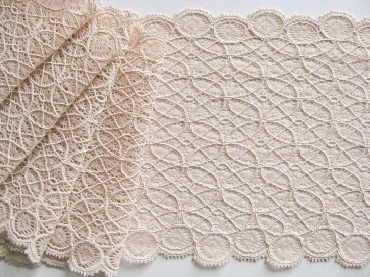 1m elastische Spitze in nude Fb0097 - 14,5cm