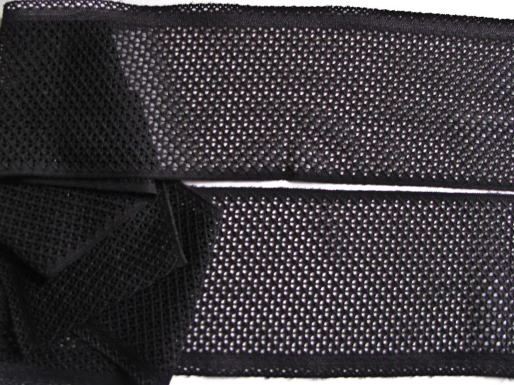 1m elastische Spitze in schwarz Fb4000 -  8cm