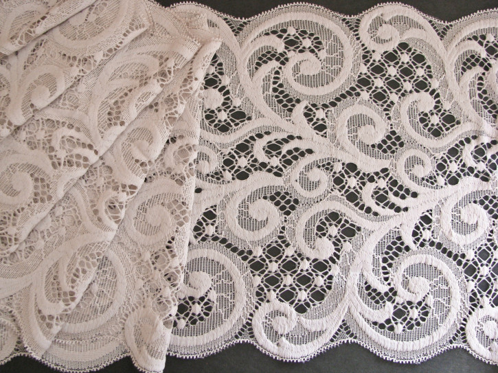 1m elastische XL-Spitze in rosigem porzellan Fb3518 -23cm