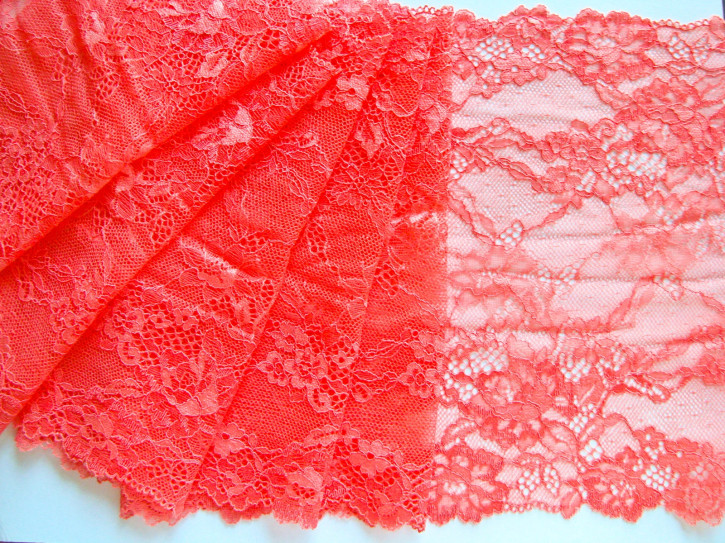 1m elastische XL-Spitze in campari Fb1400 - 21,5cm