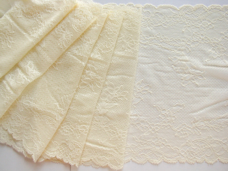 1m elastische XL-Spitze in jasmin Fb0781 - 22,5cm