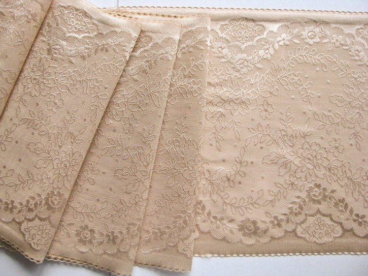 1m elastische XL-Spitze in hautfarbe Fb0097 -21,5cm