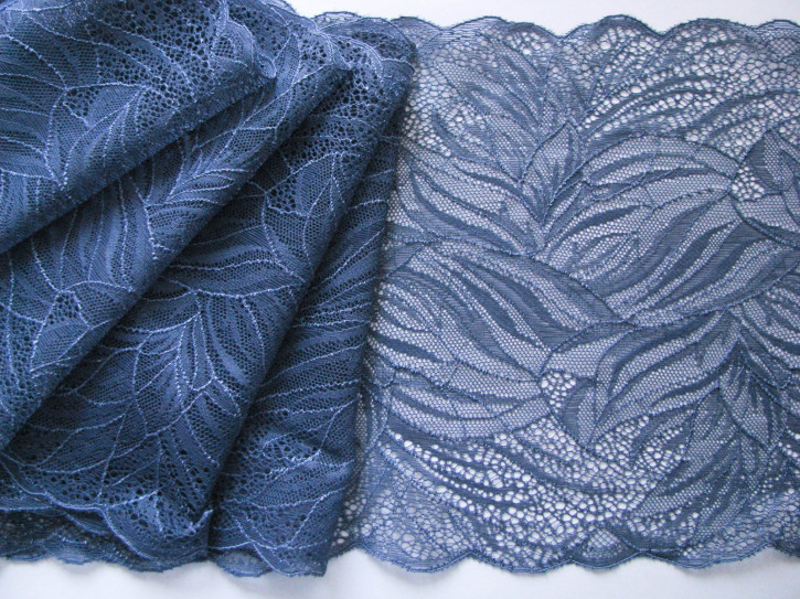 1m elastische Spitze in quellen-blau Fb0583-19cm